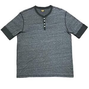 Civilianaire Knitwear Henley Short Sleeve Shirt L Large